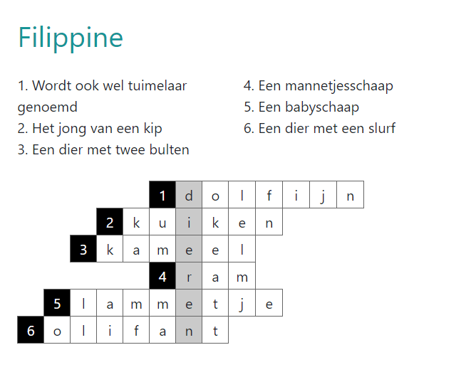 Filippine voorbeeld
